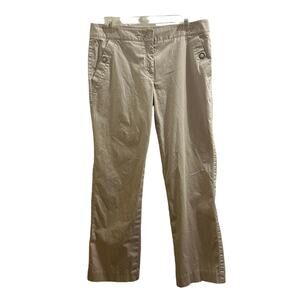 Liz by Liz Claiborne Champagne Beige Work Pants Slacks Office 10P Snap Pockets !